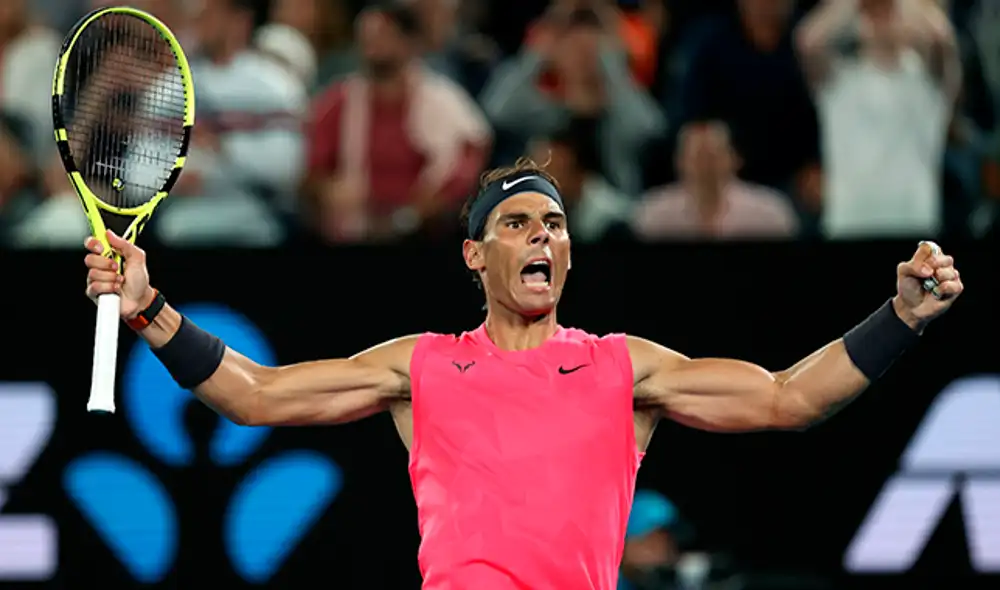 Nadal celebra el pase a cuartos de final. Foto: Telegraph UK Nadal celebra el pase a cuartos de final. Foto: Telegraph UK
