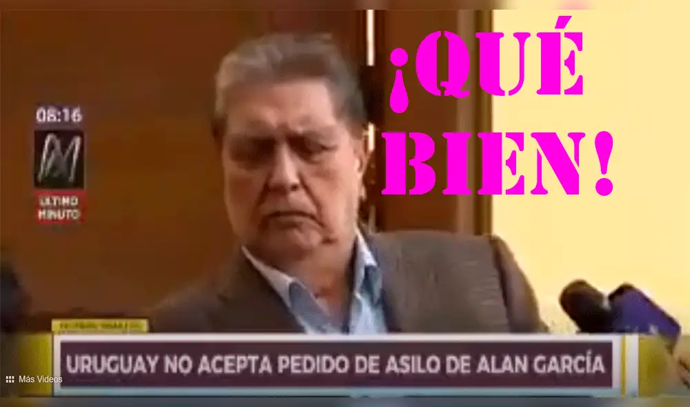 Alan García: entrevistado 'celebra' en vivo negativa de asilo diplomático [VIDEO]