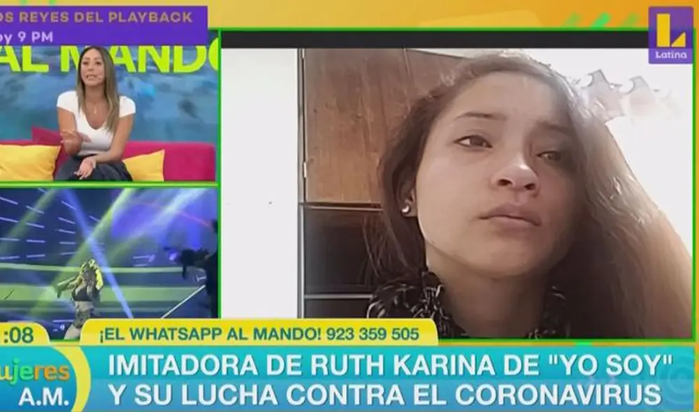 Imitadora de Ruth Karina se defiende de críticas por contraer coronavirus