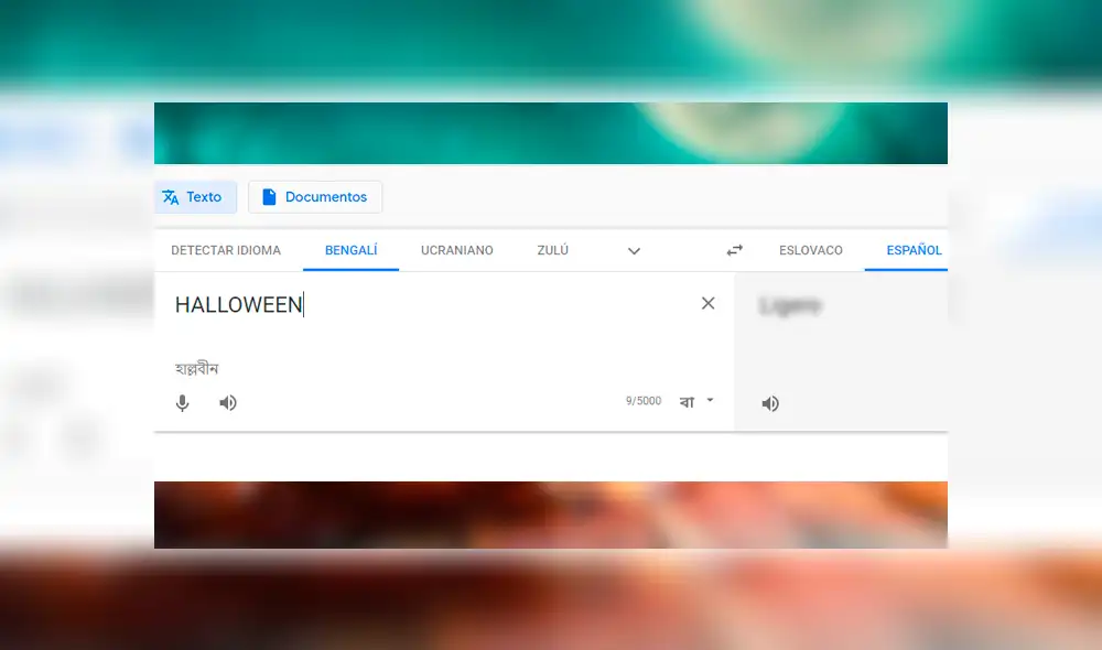 Joven quiso traducir la palabra “Halloween” en otro idioma, sin imaginar la singular respuesta que lanzaría Google Translate sobre la festividad