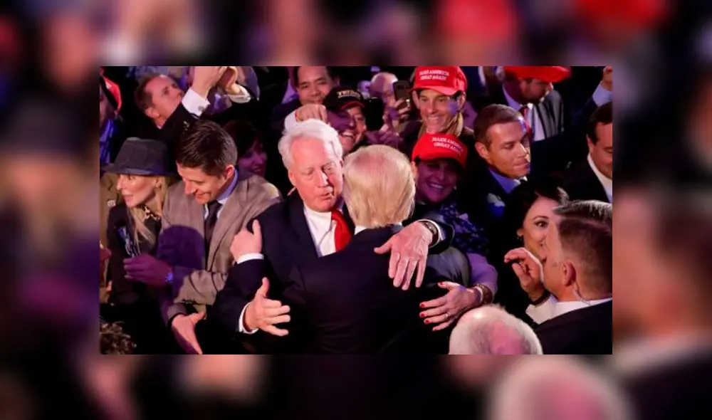 Donald Trump junto a su hermano. Foto: AFP. Donald Trump junto a su hermano. Foto: AFP.