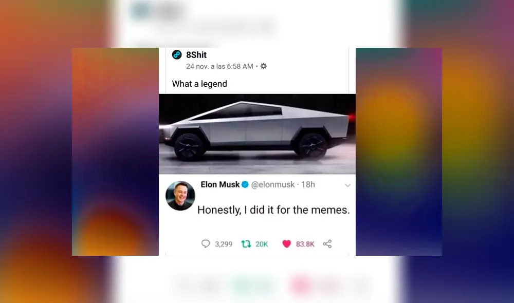 Elon Musk 'confesando' que lo hizo todo por los memes. Elon Musk 'confesando' que lo hizo todo por los memes.