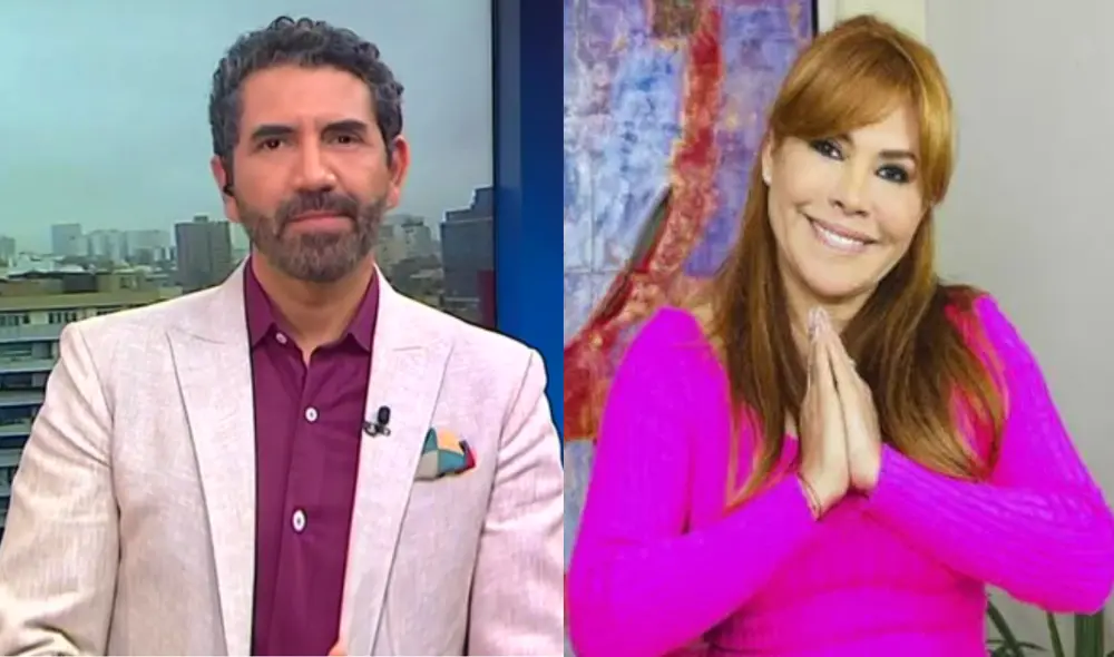 Fernando Díaz atento al regreso de Magaly Medina a ATV. Foto: composición LR/ captura de ATV/ @magalymedina/Instagram