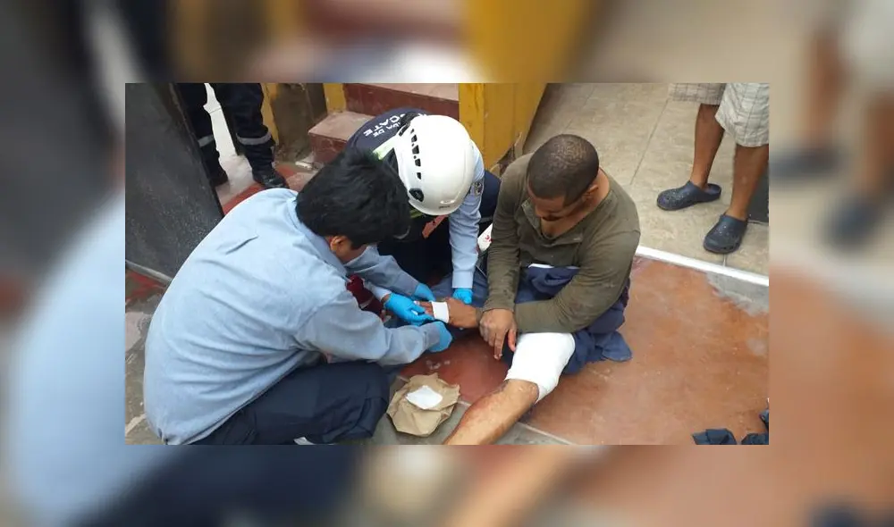 Ciuadadano dominicano se recupera en el hospital Casimiro Ulloa. (Foto: Serenazgo de Surco)