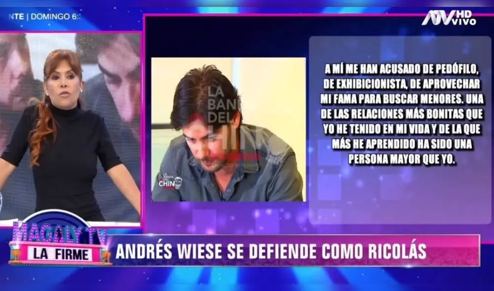 La periodista arremetió contra las palabras del actor peruano y analizó cada una de sus frases durante el primer segmento de su programa. (Foto: Captura ATV) La periodista arremetió contra las palabras del actor peruano y analizó cada una de sus frases durante el primer segmento de su programa. (Foto: Captura ATV)