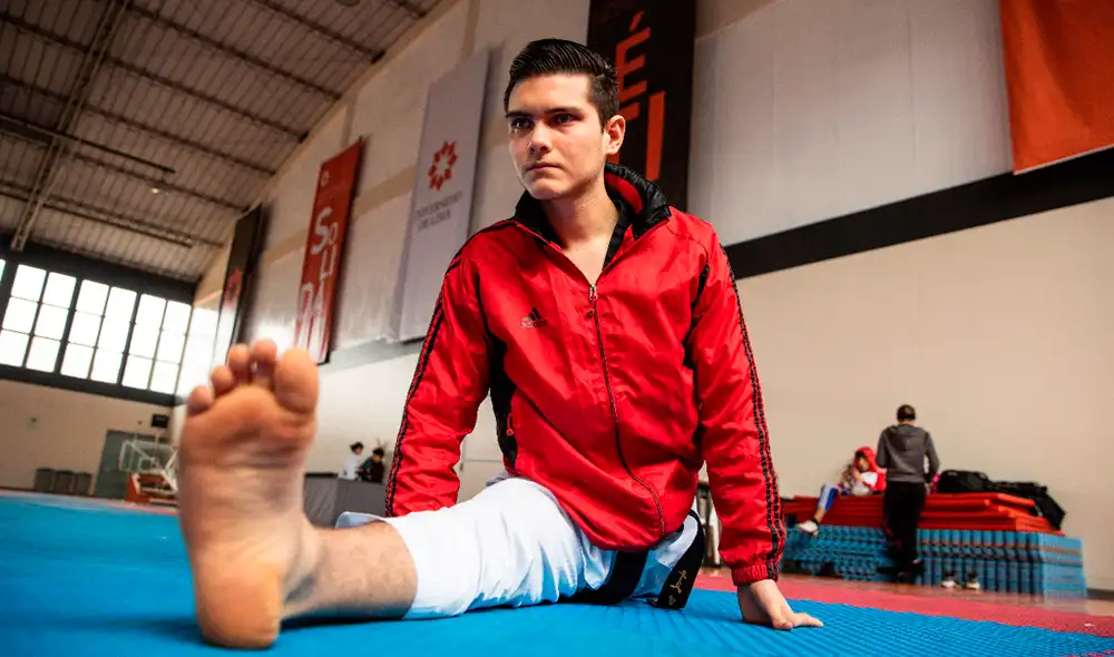 Hugo Del Castillo logró la medalla de oro en un torneo virtual de taekwondo. | Foto: GLR