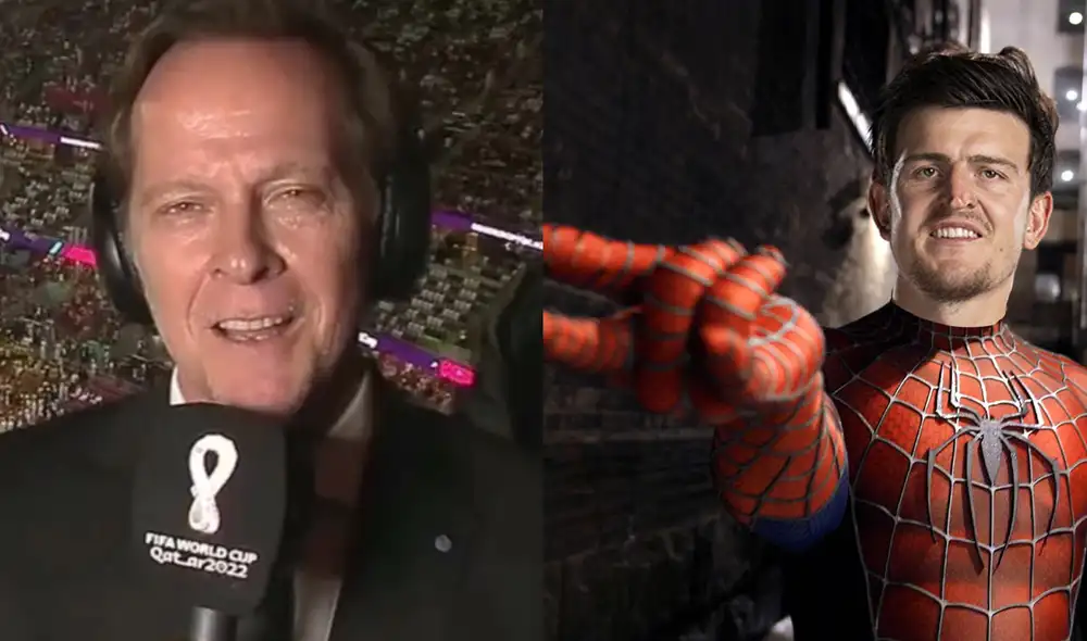 Harry Maguire es confundido con el actor de Spiderman y los internautas viralizaron el momento. Foto: composición LR/TVP/Twitter