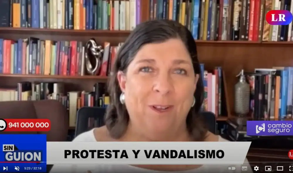 Rosa María Palacios analiza protestas en todo el país y las motivaciones de los manifestantes. Foto: Captura Rosa María Palacios analiza protestas en todo el país y las motivaciones de los manifestantes. Foto: Captura