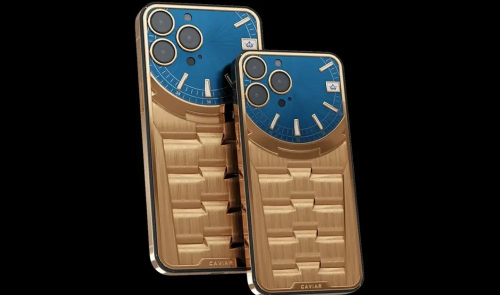 Así luce el iPhone 13 en su versión Vacheron Constantin Overseas. Foto: Caviar