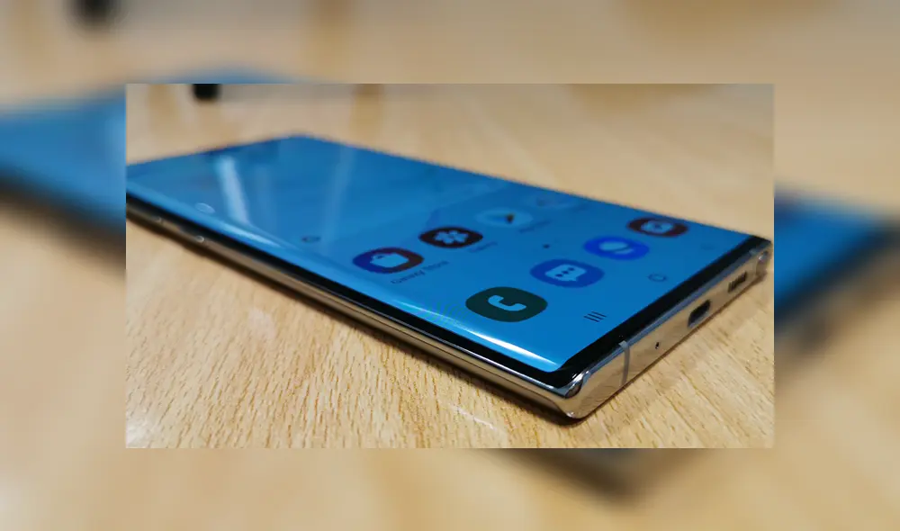 El Samsung Galaxy Note 10+ no posee el puerto jack para audífonos . Foto: Juan José López. El Samsung Galaxy Note 10+ no posee el puerto jack para audífonos . Foto: Juan José López.