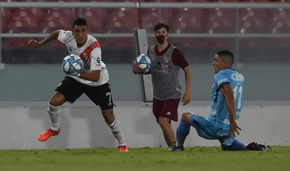 River Plate y Arsenal se miden en el estadio Libertadores de América. Foto: River Plate/Twitter