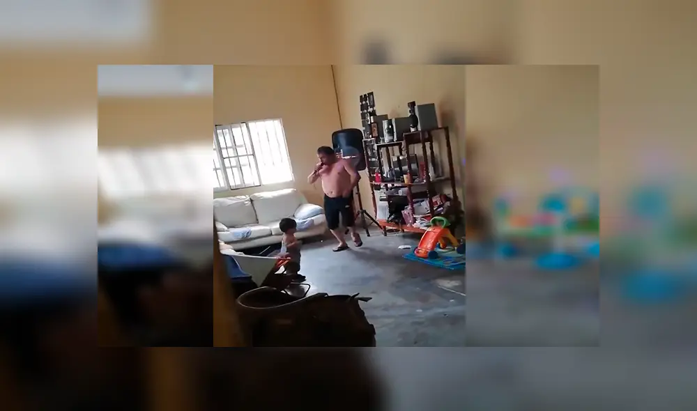 Facebook viral: padre estuvo al cuidado de su nieto y su hija los descubrió en una curiosa escena [VIDEO] 