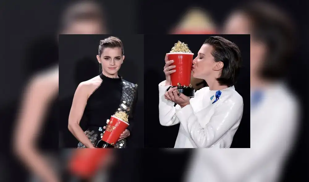 Primer encuentro entre Emma Watson y Millie Bobby Brown viene arrasando en la red  [FOTOS]