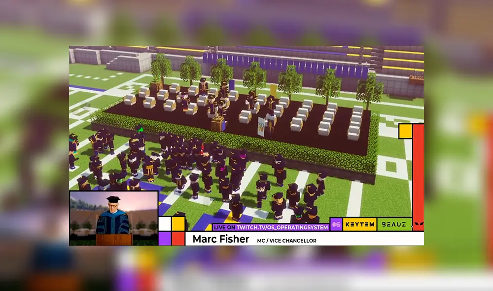 Y fue transmitida en vivo por Zoom y Twitch.