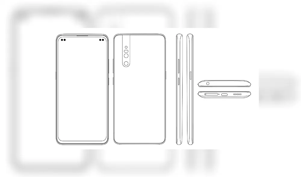 Segundo modelo con doble perforación dual en la pantalla. | Foto: Vivo