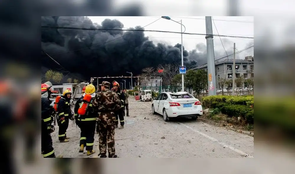 Tragedia en China: al menos 44 muertos y 30 heridos tras explosión en parque industrial [FOTOS]