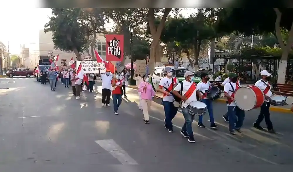 Movilización fue reducida. Foto: Twitter. Movilización fue reducida. Foto: Twitter.