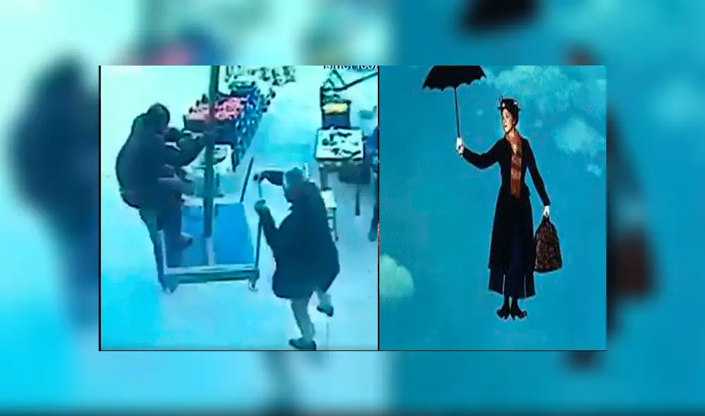 YouTube viral: cámaras registran curioso momento en que joven vuela como “Mary Poppins” [VIDEO]