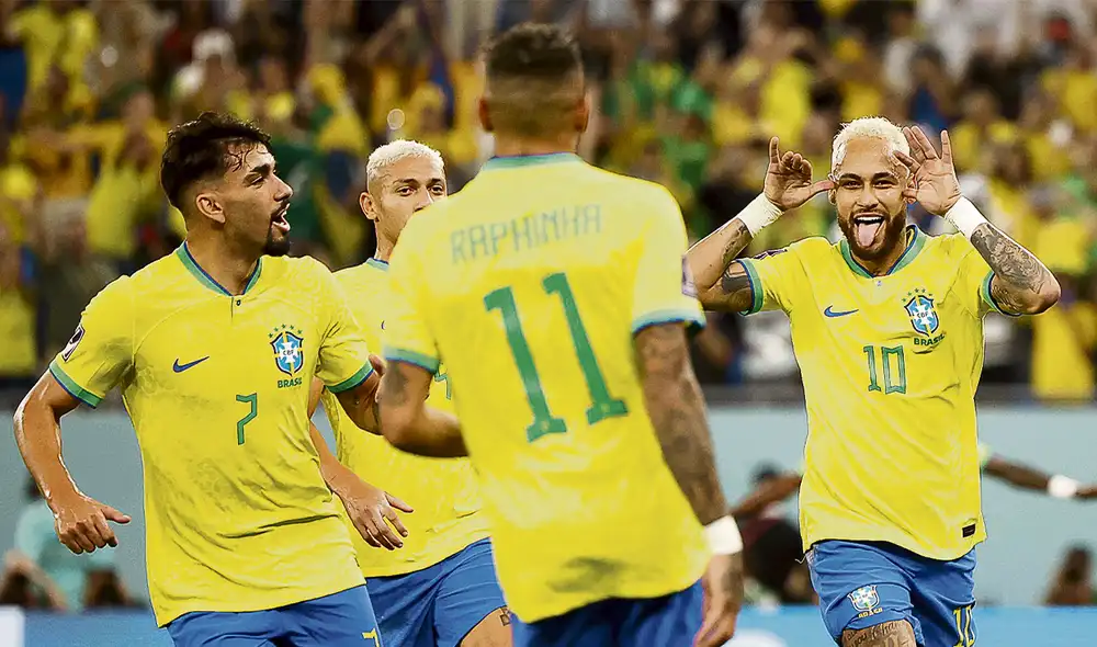 Racha. Brasil ha alcanzado los cuartos de final en los últimos 8 mundiales (1994, 1998, 2002, 2006, 2010, 2014, 2018 y 2022). Foto: difusión Racha. Brasil ha alcanzado los cuartos de final en los últimos 8 mundiales (1994, 1998, 2002, 2006, 2010, 2014, 2018 y 2022). Foto: difusión