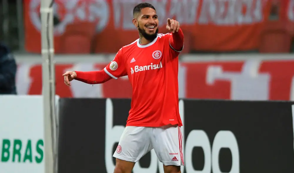 Paolo Guerrero suma cinco goles desde el regreso del fútbol brasileño tras la suspensión por la COVID-19. Foto: Premiere