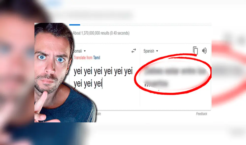 Google Translate: escribe 'yei' nueve veces en el traductor y misterioso resultado aterra a miles [VIDEO]