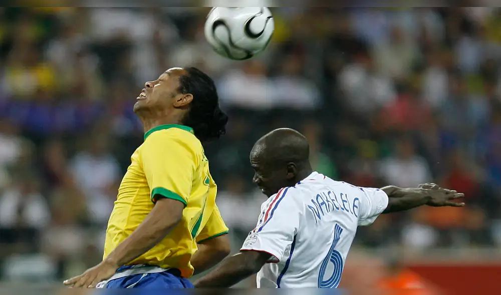Makelele intentó amedrentar a Ronaldinho, pero quedó en ridículo con respuesta del brasileño
