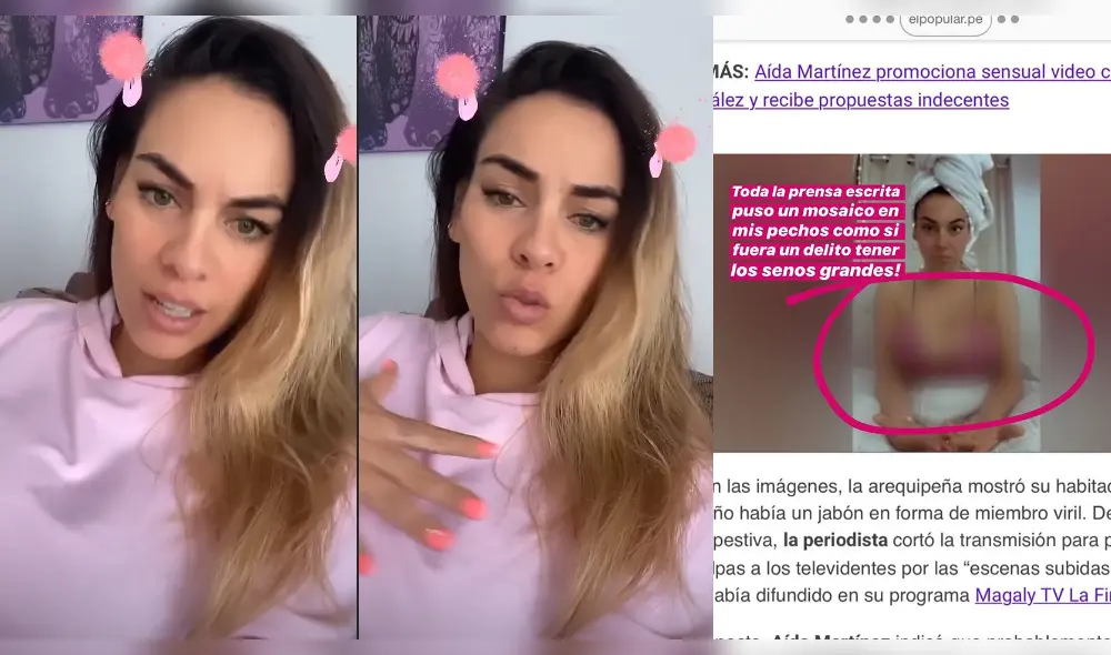 Aída Martínez explotó contra la censura y contó que sufrió bullying durante mucho tiempo | Foto: instagram