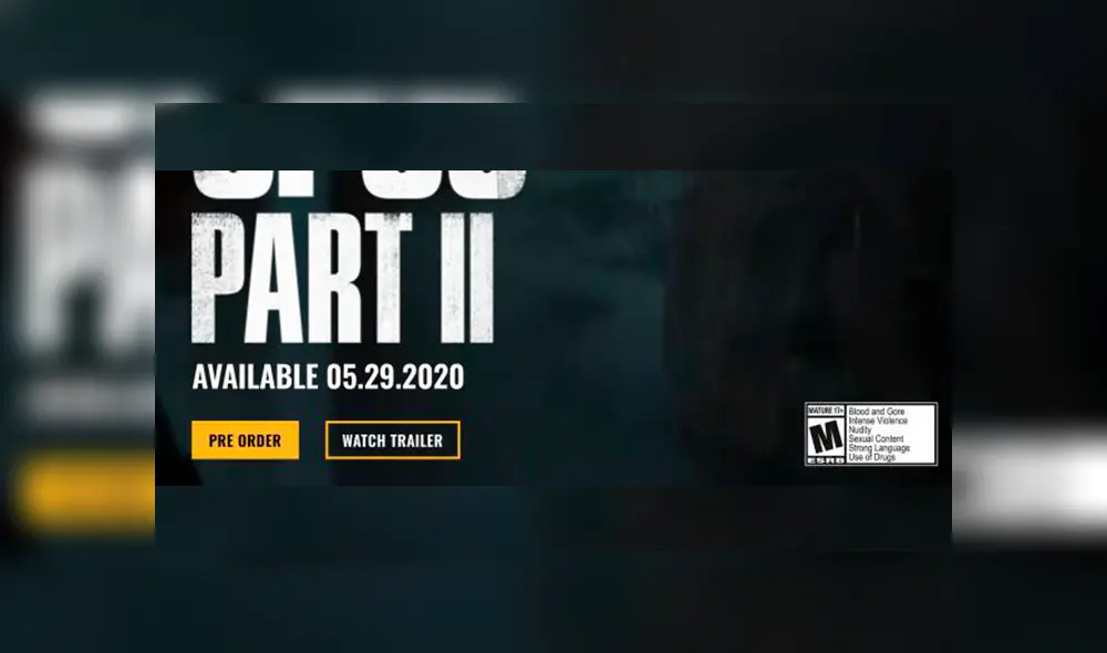 The Last of Us Part II es un videojuego con clasificación M (Mature +17)