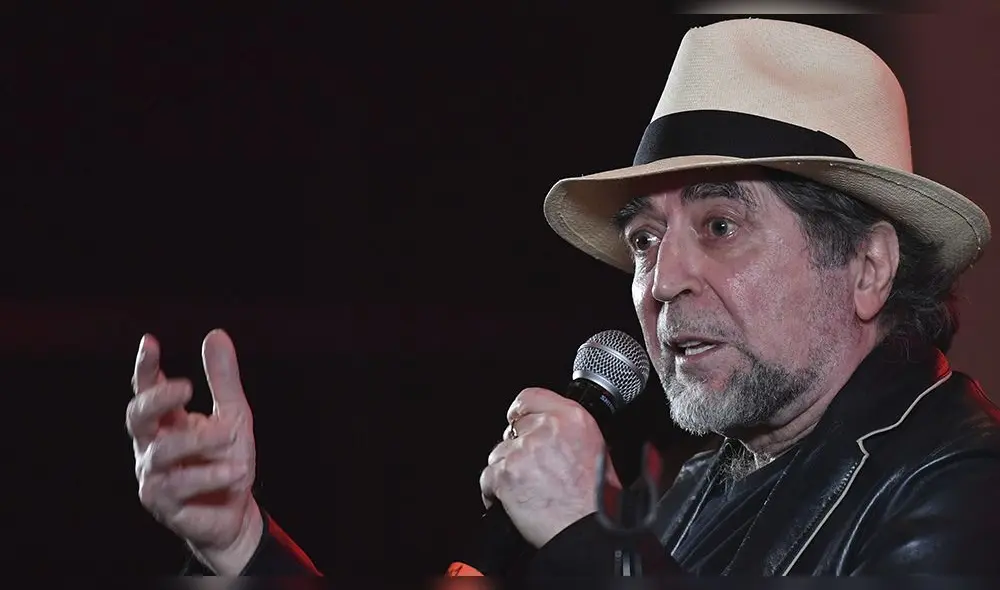 El cantautor español sufrió una fuerte caída durante un concierto en Madrid junto a Joan Manuel Serrat. (Foto: AFP)