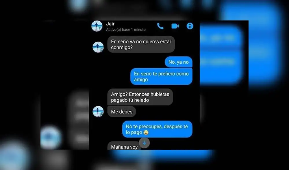 Facebook Messenger: Lo mandan a la 'friendzone' y se venga cobrándole la cuenta de la cita [FOTOS]