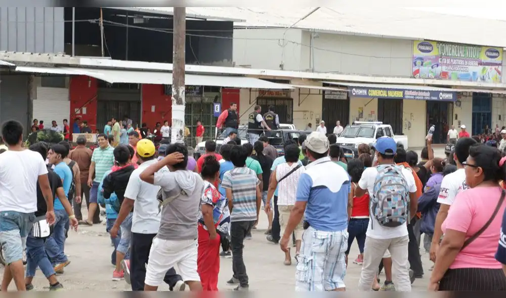 Amago de incendio causa pánico en mercado de Piura