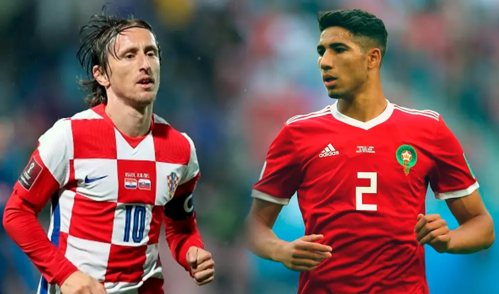 Luka Modric y Achraf Hakimi, excompañeros en el Real Madrid, se enfrentarán por el Mundial Qatar 2022. Foto: composición LR Luka Modric y Achraf Hakimi, excompañeros en el Real Madrid, se enfrentarán por el Mundial Qatar 2022. Foto: composición LR