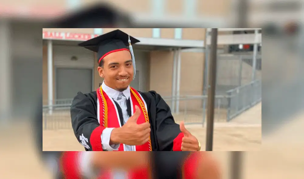 El joven consiguió graduarse tras superar las dificultades que le dejó el incidente. Fuente: Desaviour Ikner.