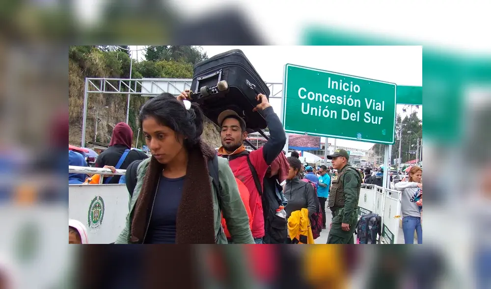 Miles de venezolanos ingresaron a Ecuador por la frontera con Colombia. Foto: EFE.