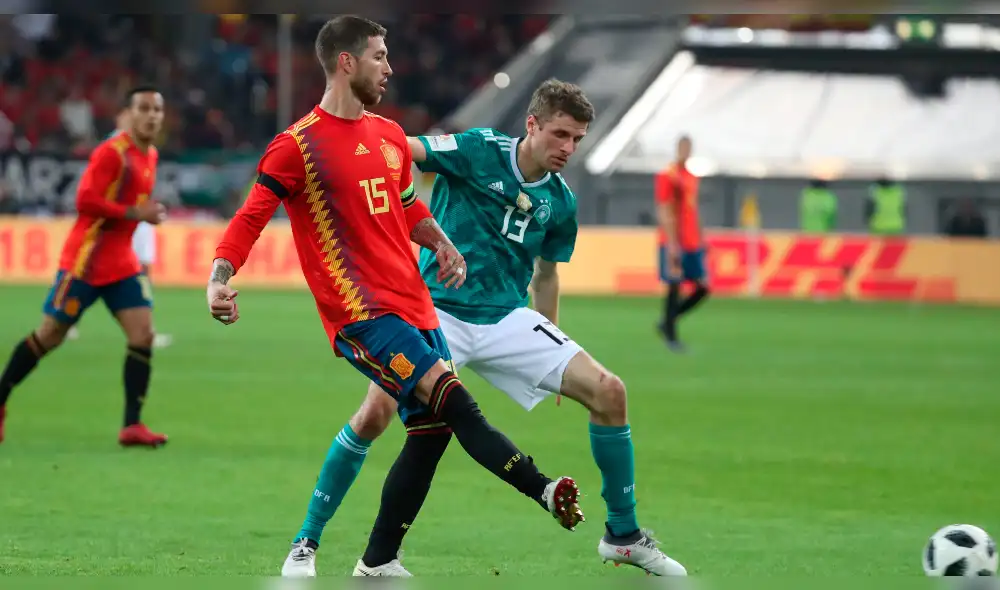 España y Alemania empataron 1-1 en amistoso con goles de Müller y Rodrigo [GOLES Y RESUMEN]