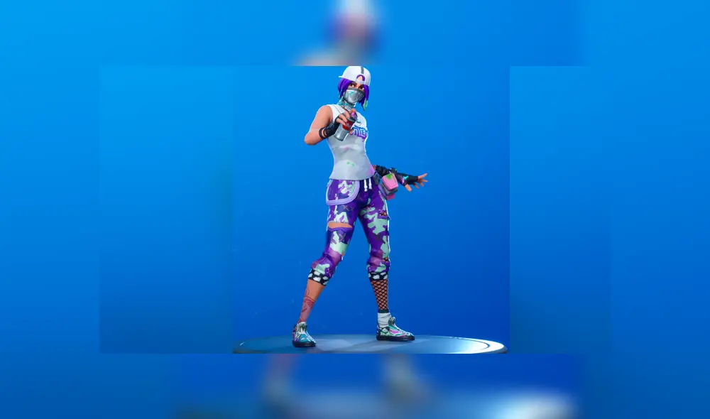 Skin Neotéknica y sus variantes en la temporada 10 de Fortnite.