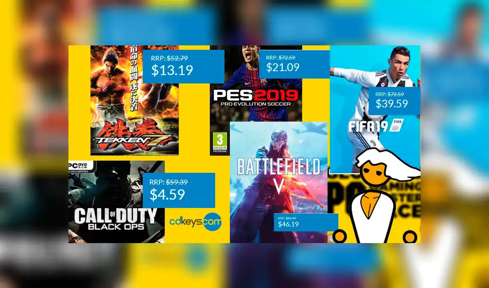PC Master Race: PES, FIFA, Tekken, Call of Duty y Battlefield en ofertas de tienda digital CDKeys [FOTOS]