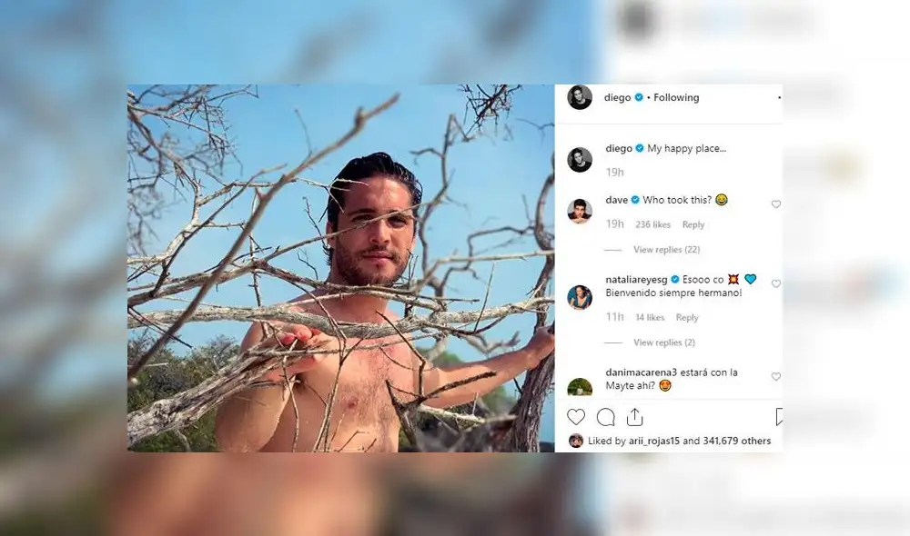 Diego Boneta publica sensual foto en la playa y fans enloquecen