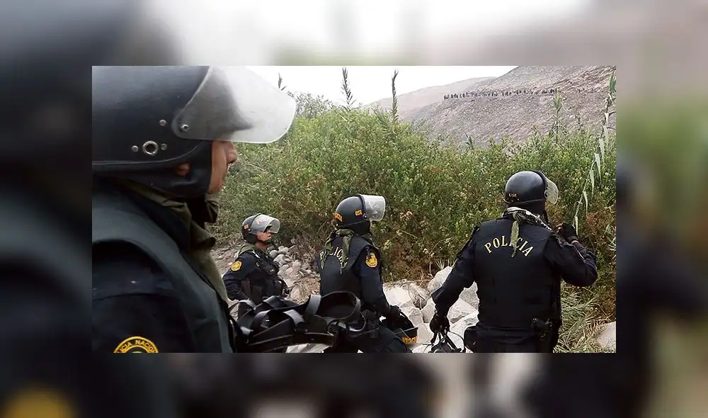 PNP en Tambo por conflicto.