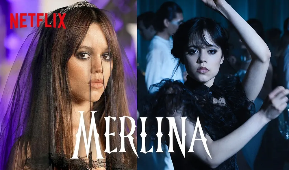 "Merlina", protagonizada por Jenna Ortega, es todo un éxito de Netflix. Foto: composición LR/Instagram/@jennaortega/Netflix