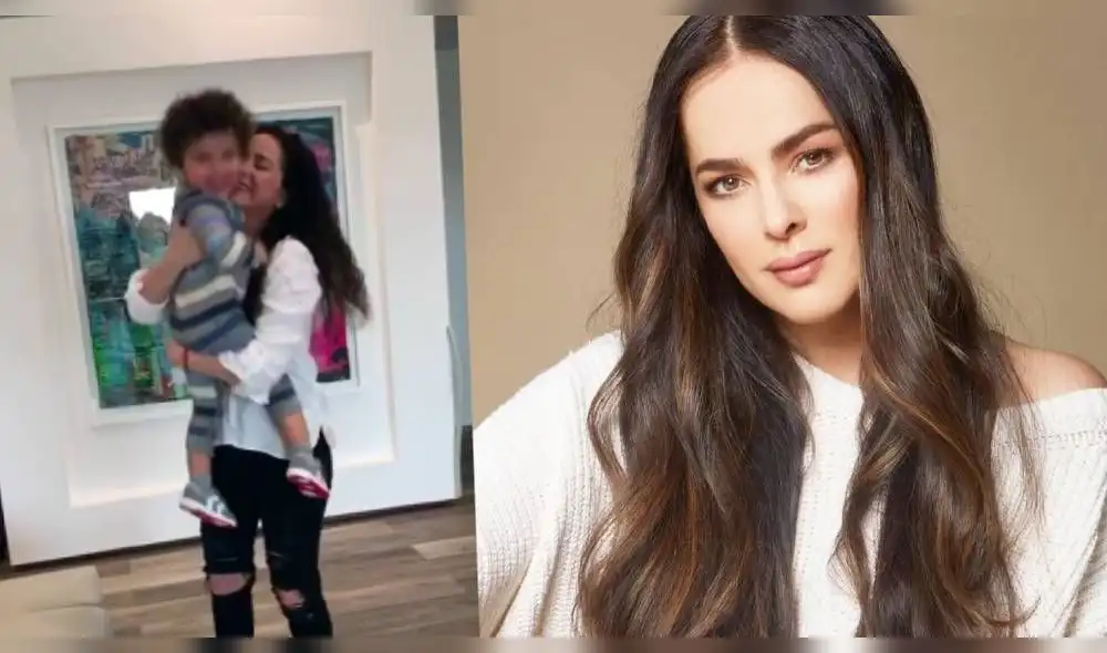 En las imágenes se puede observar a la estrella de Pasión de gavilanes quebrarse al ver a su primogénito. (Foto: Composición)