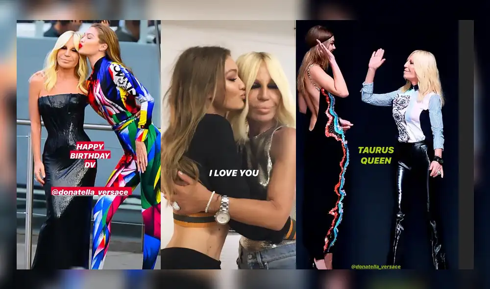 La modelo Gigi Hadid y la diseñadora italiana Donatella Versace mantienen una cercana amistad. (Foto: Difusión) La modelo Gigi Hadid y la diseñadora italiana Donatella Versace mantienen una cercana amistad. (Foto: Difusión)