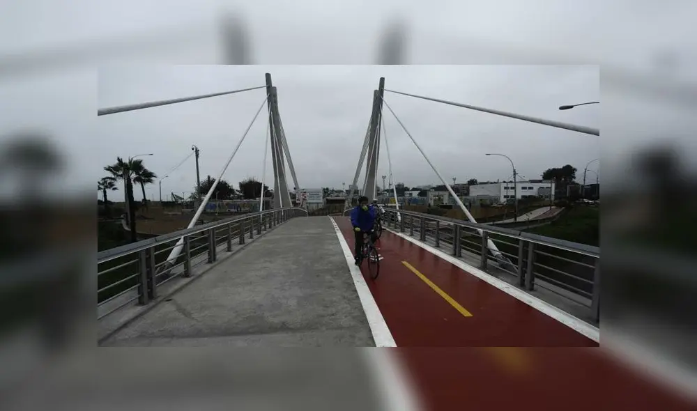 Puente de la Amistad entre Miraflores y San Isidro. Créditos: Marco Cotrina / La República. Puente de la Amistad entre Miraflores y San Isidro. Créditos: Marco Cotrina / La República.