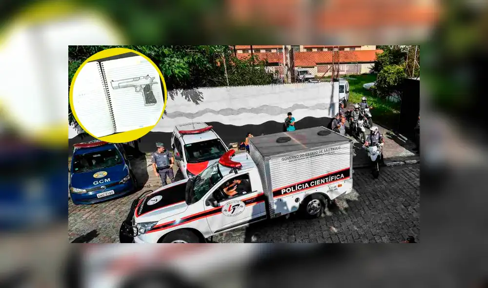Masacre en Brasil: encuentran cuadernos de los autores del tiroteo [FOTOS]