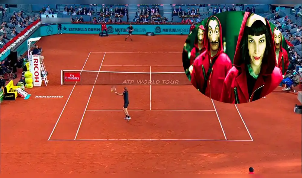 Conocido actor de ‘La Casa de Papel’ asistió a la final del Masters 1000 de Madrid [FOTO]