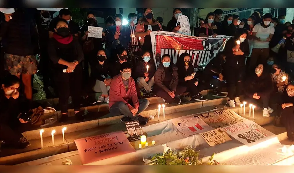 En memoria de Inti Sotelo y Bryan Pintado. Foto: Liz Ferrer En memoria de Inti Sotelo y Bryan Pintado. Foto: Liz Ferrer