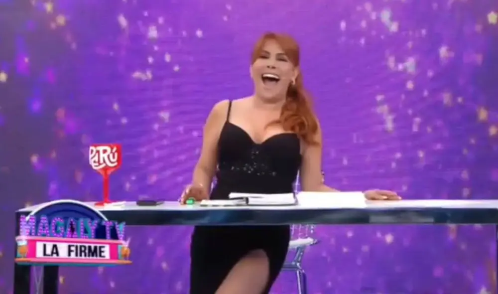 Magaly Medina inicia su programa, "Magaly TV, la firme". Foto: captura de ATV