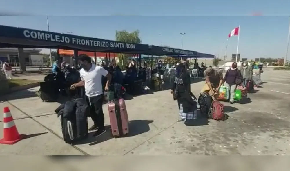 Tacneños retornarán de Chile al Perú este jueves.