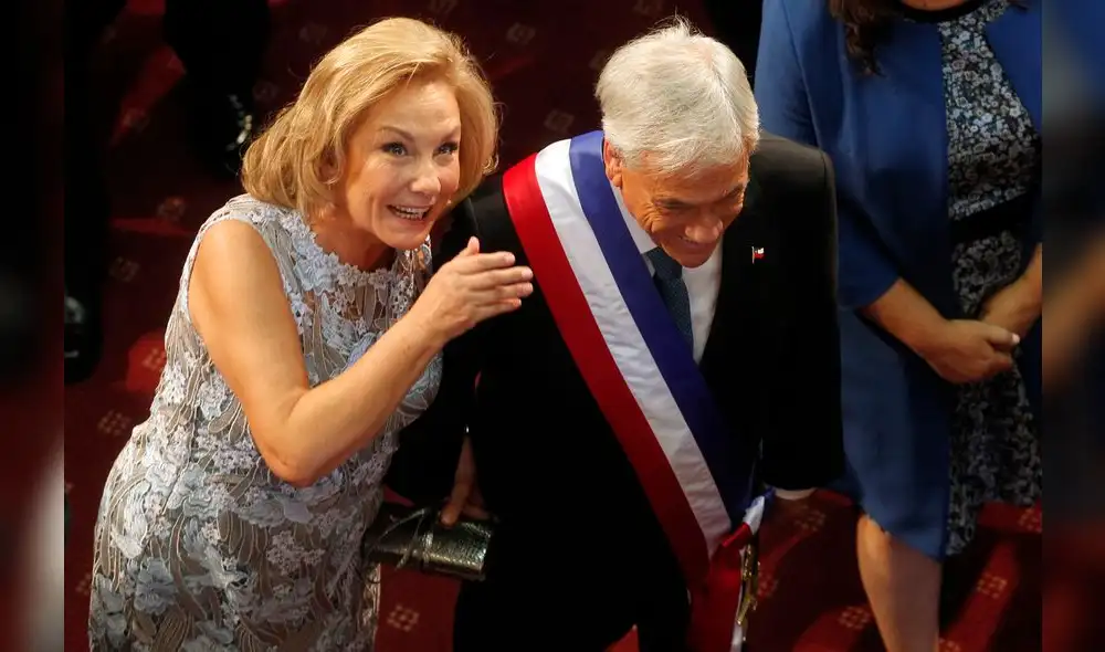 Cecilia Morel y Sebastián Piñera, primera dama y presidente de Chile. Foto: AFP. Cecilia Morel y Sebastián Piñera, primera dama y presidente de Chile. Foto: AFP.