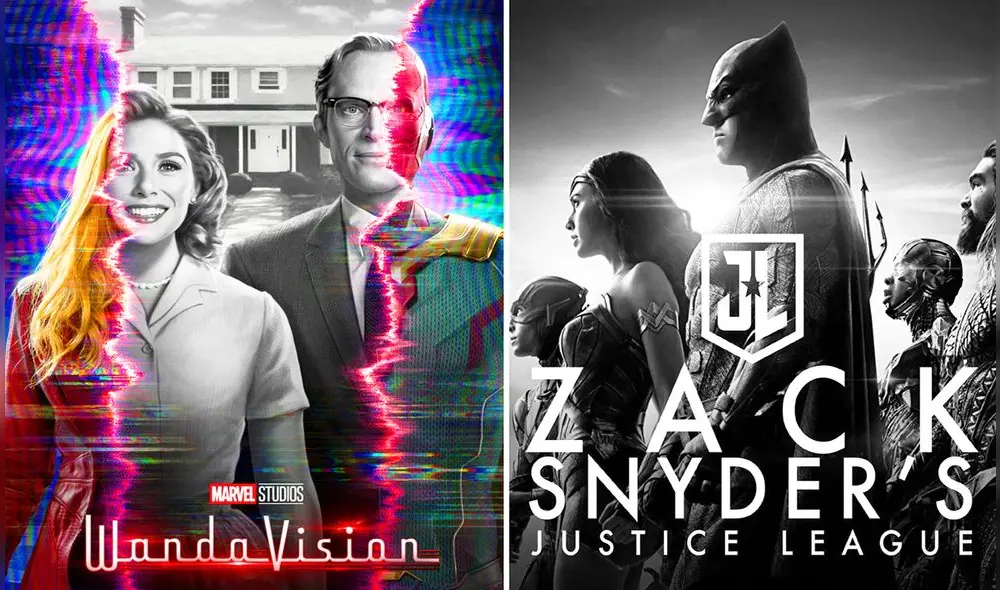 La serie está protagonizada por Elizabeth Olsen. Crédito: composición con imágenes de Marvel y DC